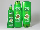Garnier Fructis Fall Fight Shampoo and Conditioner Plus Strand Saver Anti-Breakage Spray Trio