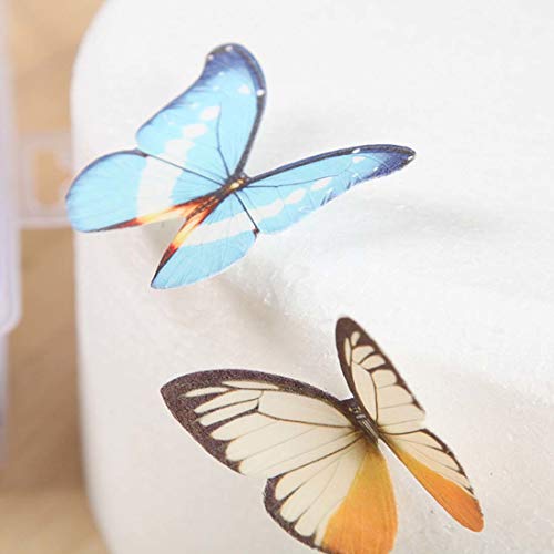 Other Cake Tools - 10pcs Lot Butterflies Prime Wedding Birthday Edible Rice Wafer Paper Cupcake Cake - Paper Cake Topper Cake Decor Cake 2019 Paper Muffin Butterfly Edible Mal Butterfly La