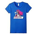 Women's Overwatch D.Va GG Spray Tee Shirt Medium Royal Blue