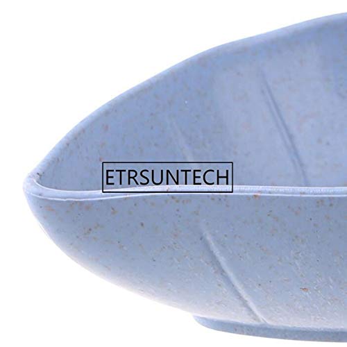 Gravy Boats - 200pcs Plastic Wheat Straw Leaves Chips Snacks Dish Vinegar Seasoning Sauce Storage Trays Plates - Families Stoneware Two Stainless Spoon Heated Glass Plastic Set Black