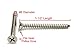 Bolt Dropper #8 X 1-1/2'' Stainless Steel Flat Head Phillips Wood Screw, (100 pc), 18-8 (304) Stainless Steel Sheet Metal Screws - Type A Point, Plain Finish