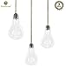 3 Hanging Light Bulb Plant Pot With Strings - Planter Terrarium for Home Refurbishment - Stylish Decor to Purify air - Effortless setup - Ecological miniature garden - Perfect for small house plants
