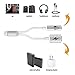 LABOL LIGHTAC1176 iPhone 7/7 Plus 2-in-1 Lightning to 3.5 mm Headphones and Charger Adapter, Listen to Music with Favorite Headphone and Charge Your iPhone at The Same time