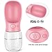 Pedy Dog Water Bottle for Walking or Outdoor Travel with Bowl Dispenser, Antibacterial Portable Leak Proof Pet Travel Water Drink Cup, Water Drinking Bottle 12 OZ