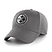 OTS NFL Pittsburgh Steelers Men's Comer Center Stretch Fit Hat, Charcoal, Medium/Large