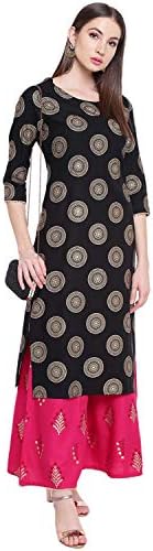 Khushal KK Women's Rayon Printed Kurta with Palazzo Set