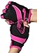 GearTOP Cycle Gloves - Half Finger Light Pad Glove Best for Riding Weightlifting Cycling and More - Women and Men Sporting Gear (Pink/Black, Small)