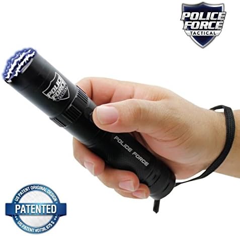 Streetwise Security Products Police Force 8,500,000 Tactical Stun Flashlight, Black