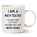 MAUAG Funny Math Teacher Assume I Am Never Wrong Coffee Mug, Teachers' Day Gifts for Teacher Porcelain Cup, White 11 Oz