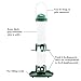 Twinkle Star Classic Wild Bird Feeder Tube Feeder with 6 Feeding Ports, Squirrel Proof Bird Feeder (Green)