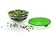 Stackable Glass Lunch Bowls/Multi Purpose Food Containers with Multi Color Lids - 5 Piece Set
