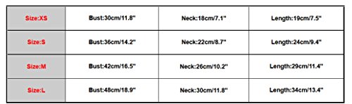 Iuhan Small Pet Dog Clothes Fashion Costume Puppy Cotton Blend T-Shirt Apparel (XS, Blue) - Thumbnail 3