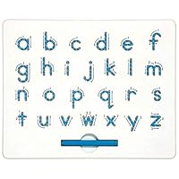 SuperLi Magnetic Alphabet Letter Tracing Board - STEM Educational Learning ABC Letters Kids Drawing Board with Stylus Pens- Best Gift for Boys and Girls (Lower Case)