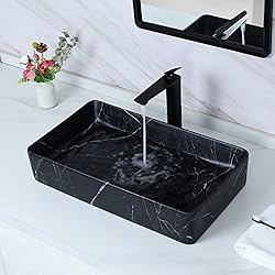 Davivy 23.6'' x 13.3'' Nordic Marbling Matte Black
