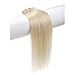 Emosa 100% Real Human Hair Remy Hair Extensions Clip In Extensions(22inch,70g,#60 Platinum Blonde)