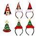 Christmas Headbands, HOT YLYH 4 Design Cute Reindeer Antlers, Holiday Santa Hat, Christmas Tree, Christmas Hat Hairband with Bell Great Christmas Costumes Decoration Gifts