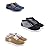 Globalite Men`s Three Casual Shoe Combo Crux(Black+Golden) & Stumble-Beige White GSC1178_461_433