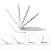 KVAGO iPad Keyboard Case Compatible with iPad 9.7 inch 2018/2017 F8S Hard Shell Case with 7 Colors Back-lit Wireless Keyboard for iPad 6th Gen,5th Gen -Silver
