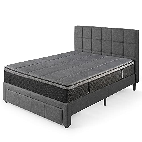 ZINUS 12 Inch Euro Top Pocket Spring Hybrid Mattress/Pocket