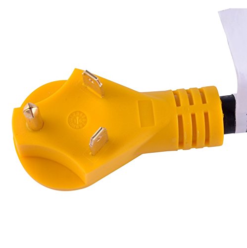 LeisureCords 50' Power / Extension Cord with 30 AMP Male Standard/30AMP Female Locking Adapter