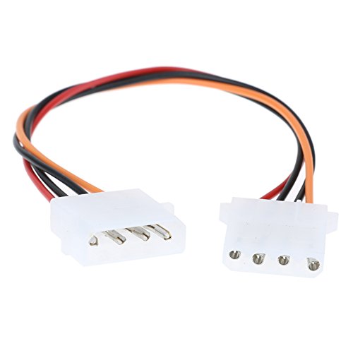 Vanpower 2Pcs Large 4Pin CPU Cooling Fan Extension Cable IDE HDD Extension Cable