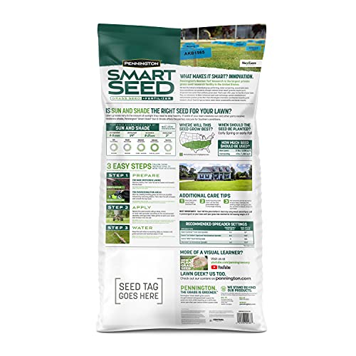 Pennington Smart Seed Sun and Shade Tall Fescue Grass Seed Mix for