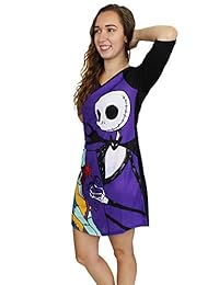 Disney Nightmare Before Christmas Pajamas de manga 3 4 para mujer