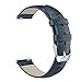 22mm Quick Release Universal Watch Band, MoKo Leather Crocodile Pattern Strap for Amazfit/Samsung Gear S3 Frontier/S3 Classic/Motorola Moto 360 2nd Gen 46mm/Garmin Vivomove/Huawei 2 Classic, Dark BLUE