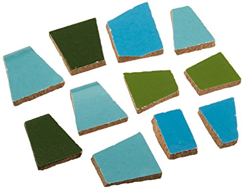 Mosaic Mercantile Crafter's Cut Ceramic Tiles, 1-Pound, Marina