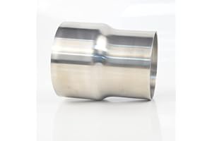 Elifecenter Universal Stainless ID 2.5 inch to OD 3 inch Exhaust Adapter Reducer (2-1/2" ID to 3" OD)