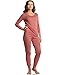 Leveret Women's Pajamas Fitted Striped 2 Piece Pjs Set 100% Cotton Sleep Pants Sleepwear (XSmall-XLarge) Plus Sizes