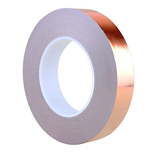 image for Kingtoys 1 Inch X 55 Yds Copper Foil Tape - (25mm X 50m) - EMI Shieldi