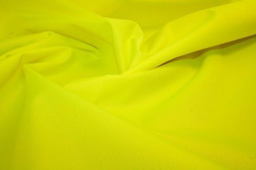 600-D MARINE CANVAS wipeable Waterproof 7oz nylon fabric boat seat cover cushion cabin Gazebo Awning trailor cover camp tent rain resistant outdoor cover material -Flourescent Yellow-10Mtr