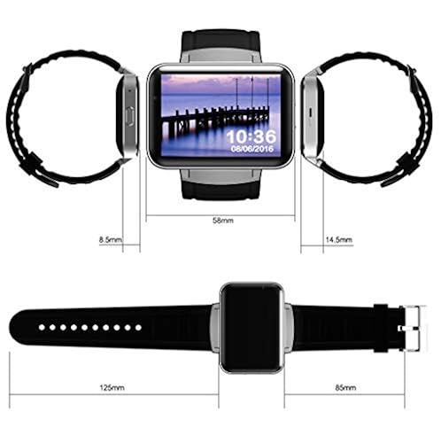 DM98 Smart Watch inch Android OS 3G Smartwatch Phone MTK6572