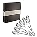 FOXAS Tea Spoons 6-Piece 18/8 Stainless Steel Coffee Spoon Set Use for Home, Kitchen, Restaurant, 6.3 Inches