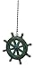 Nautical ocean BEACH theme ceiling FAN PULL light chain extension (Ship's Wheel)