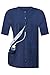 Post Surgery Mastectomy Shirts with Drain Pockets - Premium Cotton Post Mastectomy Shirts for Women - Mastectomy Recovery Must Haves - (Navy/Small)