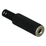 CESS 1/8 Inch 3.5mm Mono TS Female Jack Socket Connector Soldering (LW) (10 Pack)
