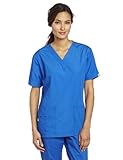 WonderWink Women's Scrubs Bravo 5 Pocket V-Neck Top, Royal, XX-Small