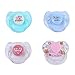 Oumeinuo 4 Pcs Reborn Doll Supplies Dummy Pacifier Magnet For Reborn Baby Kits Replace Newborn Doll Accessories