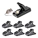 Strong Rat Traps - Powerful and Reusable Household Pest Control Snap for Rodents or Mice at Home and Farm | Black Anti-Rodent Infestation Solution for Indoor or Outdoor Bait Trap | By HARCCI, 6 Pack