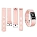 For Fitbit Charge 2 Bands, Adjustable Replacement Bands for Fitbit Charge 2 with Metal Clasp Small Large Pink