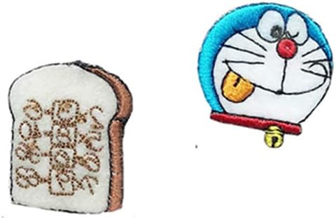 Amazon Co Jp ドラえもん ワッペン 刺繍 シール アイロン接着 2枚セット キャラクター アップリケ アイロンワッペン かわいい 手芸 ドラえもん アンキパン ジュエリー