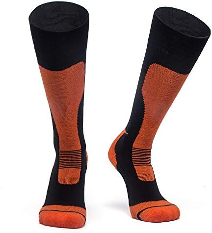 YUANDAO Ski Socks, Knee High Thermal Socks for Men and Women in Winter, Warm Calf Cushion Snow Socks for Ski Snowboard