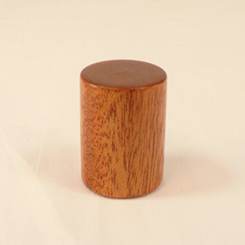 Lamp Finial, Mahogany, Drum Pattern 2