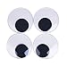 DECORA 3 Inch Large Sized Plastic Wiggle Googly Eyes with Self Adhesive for Crafts Set of 4