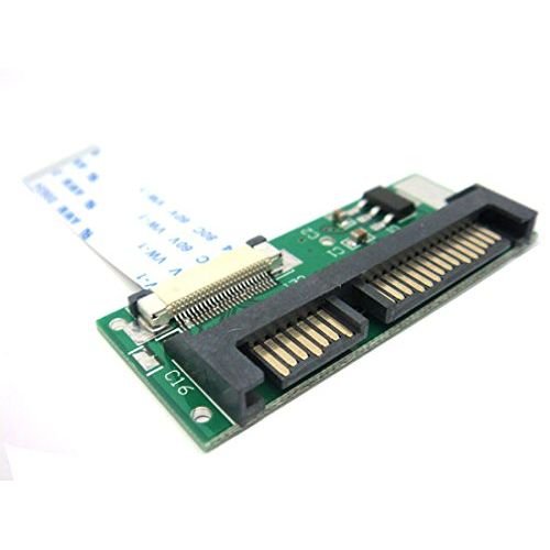 Aneew 24 Pin SATA LIF Macbook Air SSD HDD to 7+15 22pin SATA Adapter Card +Cable