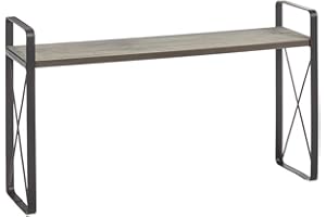 THE LAKESIDE COLLECTION Farmhouse Bathroom Collection - Over The Sink Shelf Gray