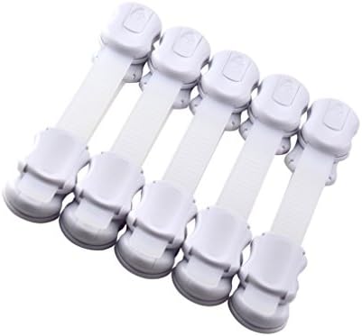 Rachel Rose Resources Baby Safety Lock with 3M Tape, 10-Pack, White