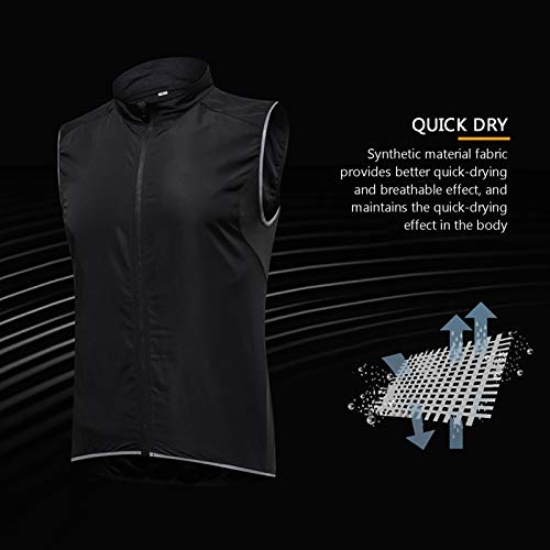 Mannen Fietsen Vest Mouwloos Waterdicht Winddicht MTB Gilet Met Reflecterende Strip (Kleur: Paars, Maat: Large) - Afbeelding 5